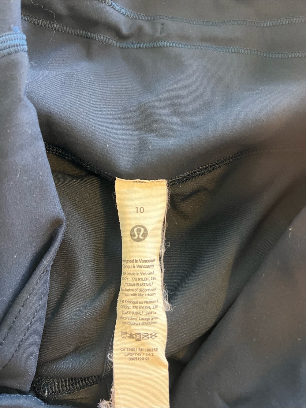 lululemon athletica Navy High-Rise Women's Leggings - Picture 3 of 3
